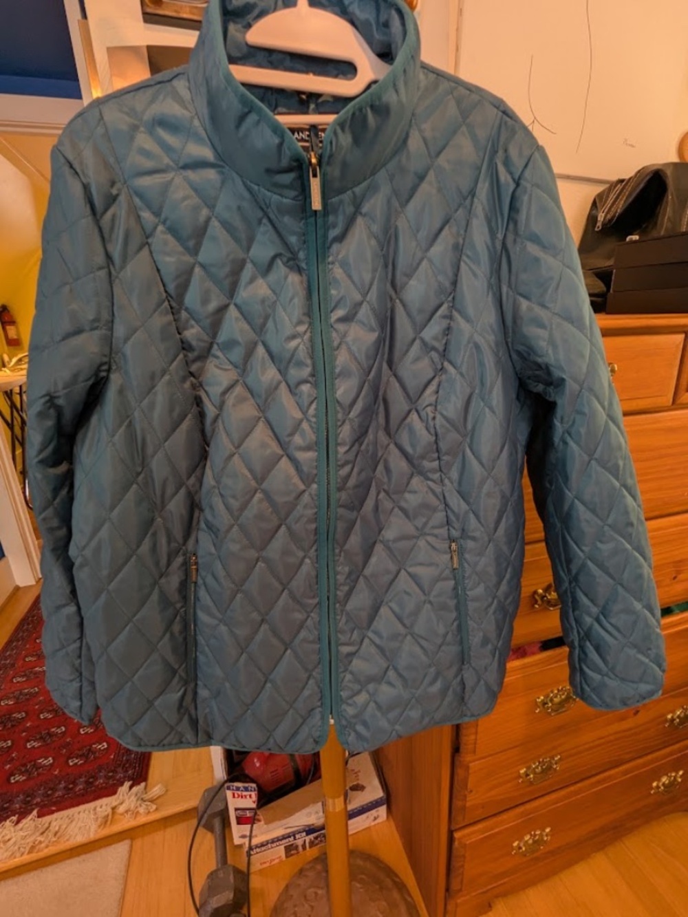 Land's End Teal Packable Primaloft Women's Jacket, 1x